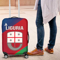 Italy Liguria Luggage Cover Emblem With Flag Style - Wonder Print Shop