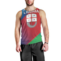 Italy Liguria Men Tank Top Emblem With Flag Style LT19