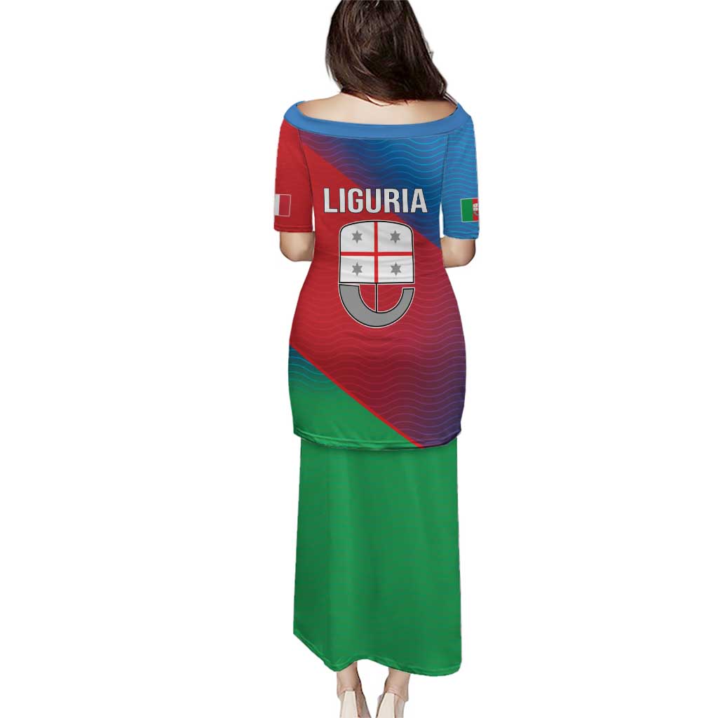 Italy Liguria Puletasi Emblem With Flag Style LT19