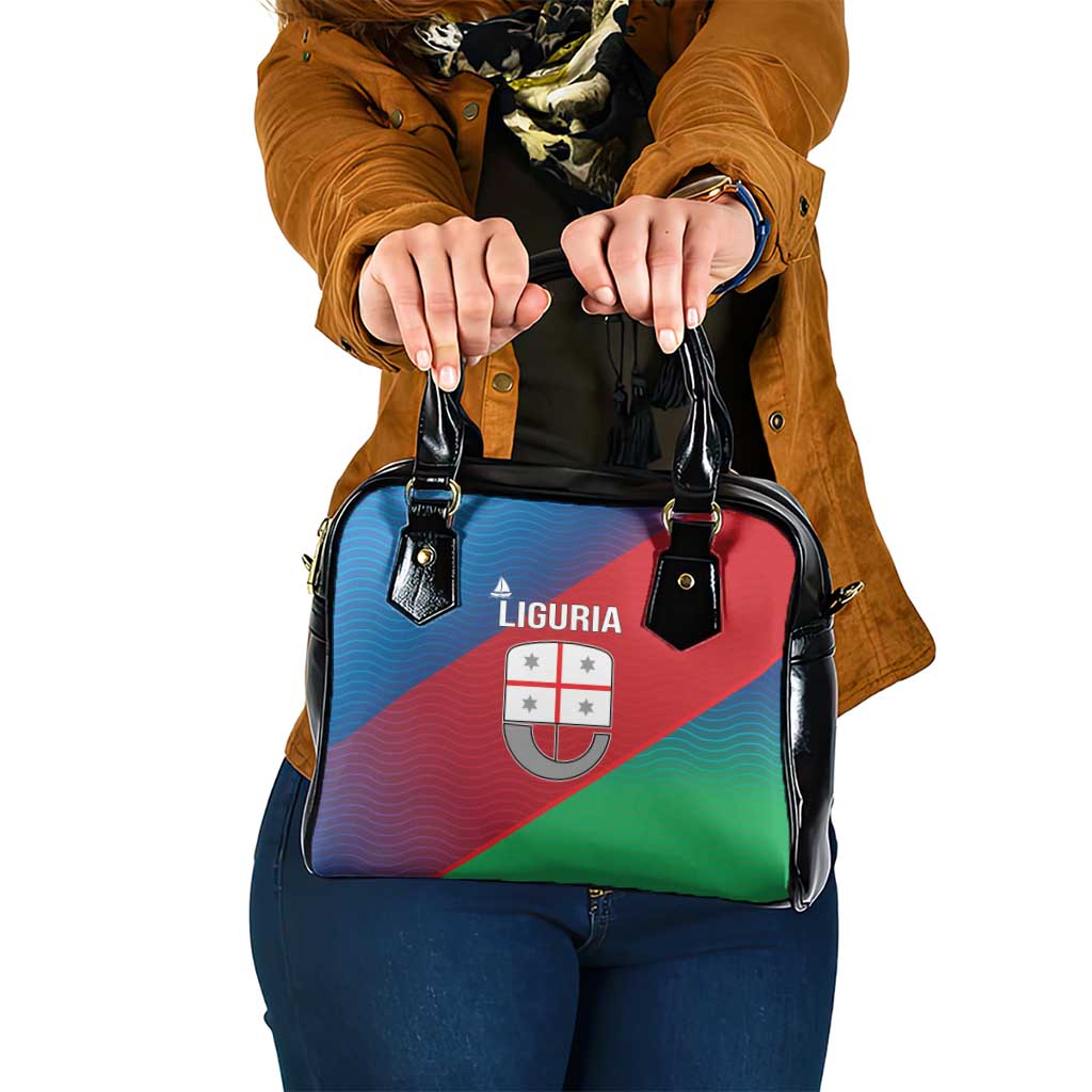 Italy Liguria Shoulder Handbag Emblem With Flag Style - Wonder Print Shop