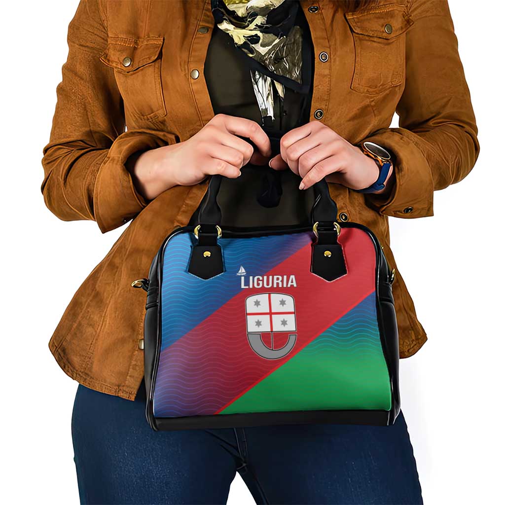Italy Liguria Shoulder Handbag Emblem With Flag Style - Wonder Print Shop