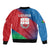 Italy Liguria Sleeve Zip Bomber Jacket Emblem With Flag Style LT19