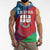 Italy Liguria Sleeveless Hoodie Emblem With Flag Style - Wonder Print Shop