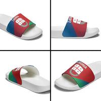 Italy Liguria Slide Sandals Emblem With Flag Style - Wonder Print Shop