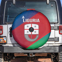 Italy Liguria Spare Tire Cover Emblem With Flag Style - Wonder Print Shop