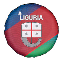 Italy Liguria Spare Tire Cover Emblem With Flag Style - Wonder Print Shop