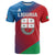 Italy Liguria T Shirt Emblem With Flag Style LT19