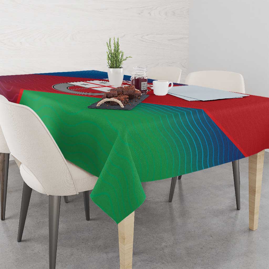 Italy Liguria Tablecloth Emblem With Flag Style - Wonder Print Shop