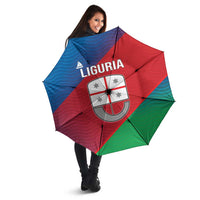 Italy Liguria Umbrella Emblem With Flag Style - Wonder Print Shop