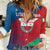 Italy Liguria Women Casual Shirt Emblem With Flag Style LT19