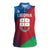 Italy Liguria Women Sleeveless Polo Shirt Emblem With Flag Style LT19