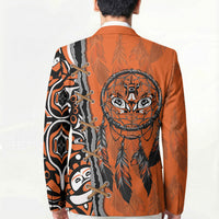 Canada Indigenous Orange Shirt Day Blazer Haida Dreamcatcher Art
