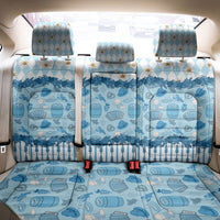 Oktoberfest Bavarian Heritage Back Car Seat Cover Edelweiss Beer Festival Blue Pattern