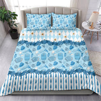 Oktoberfest Bavarian Heritage Bedding Set Edelweiss Beer Festival Blue Pattern