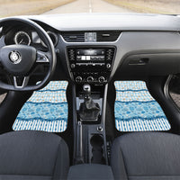 Oktoberfest Bavarian Heritage Car Mats Edelweiss Beer Festival Blue Pattern