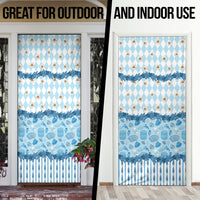 Oktoberfest Bavarian Heritage Door Cover Edelweiss Beer Festival Blue Pattern