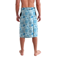 Oktoberfest Bavarian Heritage Lavalava Edelweiss Beer Festival Blue Pattern