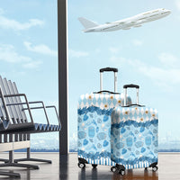 Oktoberfest Bavarian Heritage Luggage Cover Edelweiss Beer Festival Blue Pattern