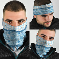 Oktoberfest Bavarian Heritage Neck Gaiter Edelweiss Beer Festival Blue Pattern