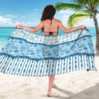 Oktoberfest Bavarian Heritage Sarong Edelweiss Beer Festival Blue Pattern