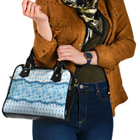 Oktoberfest Bavarian Heritage Shoulder Handbag Edelweiss Beer Festival Blue Pattern
