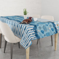 Oktoberfest Bavarian Heritage Tablecloth Edelweiss Beer Festival Blue Pattern