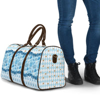 Oktoberfest Bavarian Heritage Travel Bag Edelweiss Beer Festival Blue Pattern