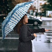 Oktoberfest Bavarian Heritage Umbrella Edelweiss Beer Festival Blue Pattern