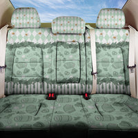 Oktoberfest Bavarian Heritage Back Car Seat Cover Edelweiss Beer Festival Green Pattern