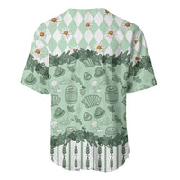 Oktoberfest Bavarian Heritage Baseball Jersey Edelweiss Beer Festival Green Pattern