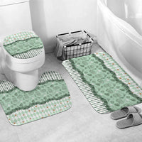 Oktoberfest Bavarian Heritage Bathroom Set Edelweiss Beer Festival Green Pattern