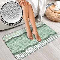 Oktoberfest Bavarian Heritage Bathroom Set Edelweiss Beer Festival Green Pattern