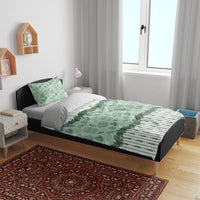 Oktoberfest Bavarian Heritage Bedding Set Edelweiss Beer Festival Green Pattern