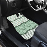 Oktoberfest Bavarian Heritage Car Mats Edelweiss Beer Festival Green Pattern