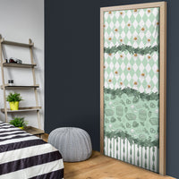 Oktoberfest Bavarian Heritage Door Cover Edelweiss Beer Festival Green Pattern