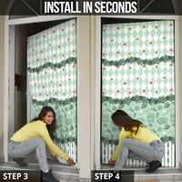 Oktoberfest Bavarian Heritage Door Cover Edelweiss Beer Festival Green Pattern