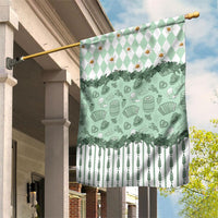 Oktoberfest Bavarian Heritage Garden Flag Edelweiss Beer Festival Green Pattern