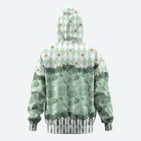 Oktoberfest Bavarian Heritage Hoodie Edelweiss Beer Festival Green Pattern