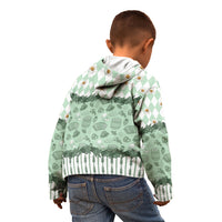 Oktoberfest Bavarian Heritage Kid Hoodie Edelweiss Beer Festival Green Pattern