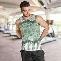 Oktoberfest Bavarian Heritage Men Tank Top Edelweiss Beer Festival Green Pattern