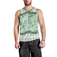 Oktoberfest Bavarian Heritage Men Tank Top Edelweiss Beer Festival Green Pattern