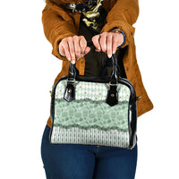 Oktoberfest Bavarian Heritage Shoulder Handbag Edelweiss Beer Festival Green Pattern