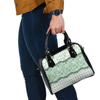Oktoberfest Bavarian Heritage Shoulder Handbag Edelweiss Beer Festival Green Pattern