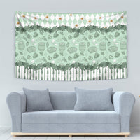 Oktoberfest Bavarian Heritage Tapestry Edelweiss Beer Festival Green Pattern