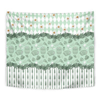Oktoberfest Bavarian Heritage Tapestry Edelweiss Beer Festival Green Pattern