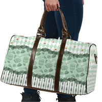 Oktoberfest Bavarian Heritage Travel Bag Edelweiss Beer Festival Green Pattern