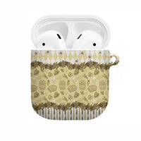 Oktoberfest Bavarian Heritage AirPods Case Edelweiss Beer Festival Gold Pattern