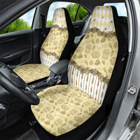 Oktoberfest Bavarian Heritage Car Seat Cover Edelweiss Beer Festival Gold Pattern