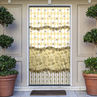 Oktoberfest Bavarian Heritage Door Cover Edelweiss Beer Festival Gold Pattern