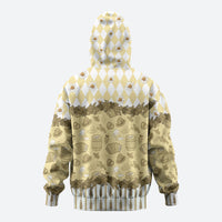Oktoberfest Bavarian Heritage Hoodie Edelweiss Beer Festival Gold Pattern